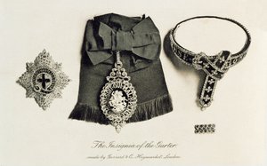 Le Insegne della Giarrettiera, realizzate da Garrard & Co., Haymarket, Londra da English School